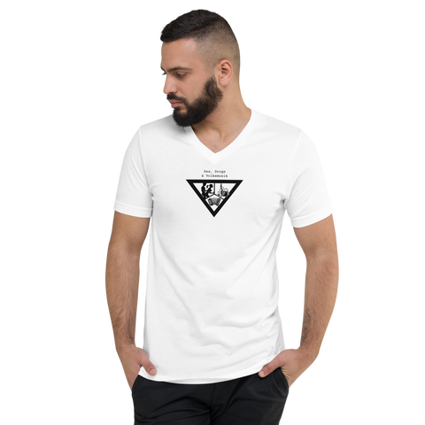 Sex, Drugs und Volksmusik / Unisex Shirt mit V-Ausschnitt