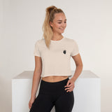 Schwarzes Herz / Stick / Crop-Top