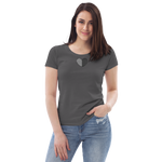 Flickenherzchen / Enganliegendes Öko-Shirt für Damen