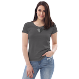 Flickenherzchen / Enganliegendes Öko-Shirt für Damen