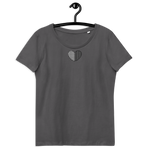 Flickenherzchen / Enganliegendes Öko-Shirt für Damen