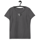 Flickenherzchen / Enganliegendes Öko-Shirt für Damen