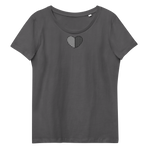 Flickenherzchen / Enganliegendes Öko-Shirt für Damen