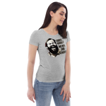 Chuck Norris? Nie von ihr gehört / Bud Spencer Meme / Enganliegendes Öko-Shirt für Damen