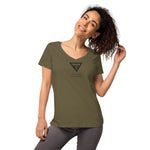 Sex, Drugs & Volksmusik - Eng anliegendes Damen-T-Shirt mit V-Ausschnitt
