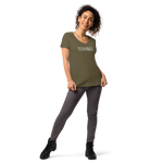 Essen, Schlafen, Reiten, Wiederholung / Eng anliegendes Shirt mit V-Ausschnitt