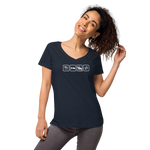 Essen, Schlafen, Reiten, Wiederholung / Eng anliegendes Shirt mit V-Ausschnitt