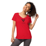 Sex, Drugs & Volksmusik - Eng anliegendes Damen-T-Shirt mit V-Ausschnitt