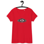 Lederhosn für Damen / Eng anliegendes T-Shirt mit V-Ausschnitt