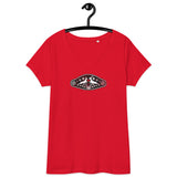 Lederhosn für Damen / Eng anliegendes T-Shirt mit V-Ausschnitt