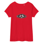Lederhosn für Damen / Eng anliegendes T-Shirt mit V-Ausschnitt