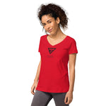 Sex, Drugs & Volksmusik - Eng anliegendes Damen-T-Shirt mit V-Ausschnitt
