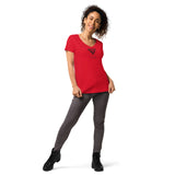 Sex, Drugs & Volksmusik - Eng anliegendes Damen-T-Shirt mit V-Ausschnitt