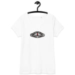 Lederhosn für Damen / Eng anliegendes T-Shirt mit V-Ausschnitt