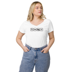 Essen, Schlafen, Reiten, Wiederholung / Eng anliegendes Shirt mit V-Ausschnitt
