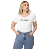 Essen, Schlafen, Reiten, Wiederholung / Eng anliegendes Shirt mit V-Ausschnitt