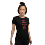 Keep calm and call 122 / Kurzärmeliges T-Shirt für Damen