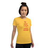 Keep Calm and love Aussee  / Kurzärmeliges T-Shirt für Damen