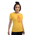 Keep calm and call 122 / Kurzärmeliges T-Shirt für Damen