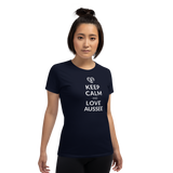 Keep Calm and love Aussee  / Kurzärmeliges T-Shirt für Damen