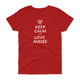 Keep Calm and love Aussee  / Kurzärmeliges T-Shirt für Damen