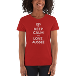 Keep Calm and love Aussee  / Kurzärmeliges T-Shirt für Damen