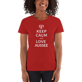Keep Calm and love Aussee  / Kurzärmeliges T-Shirt für Damen