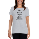 Keep Calm and love Aussee  / Kurzärmeliges T-Shirt für Damen