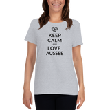 Keep Calm and love Aussee  / Kurzärmeliges T-Shirt für Damen