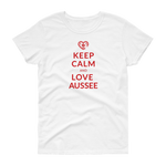 Keep Calm and love Aussee  / Kurzärmeliges T-Shirt für Damen