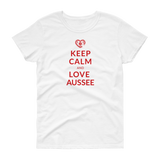 Keep Calm and love Aussee  / Kurzärmeliges T-Shirt für Damen