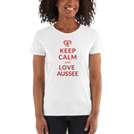 Keep Calm and love Aussee  / Kurzärmeliges T-Shirt für Damen