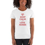 Keep Calm and love Aussee  / Kurzärmeliges T-Shirt für Damen