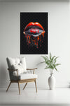 LIPS rot/blau - LV Pattern
